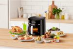 ⁦BLACK+DECKER 8-in-1 Digital Air Fryer with Window, 7.2L Large Capacity, 1800W, Rapid Air Technology, LED Touch Display, Dehydrate Function, Dishwasher Safe Basket, Cool-Touch Handle - AF7210-B5⁩ - الصورة ⁦3⁩