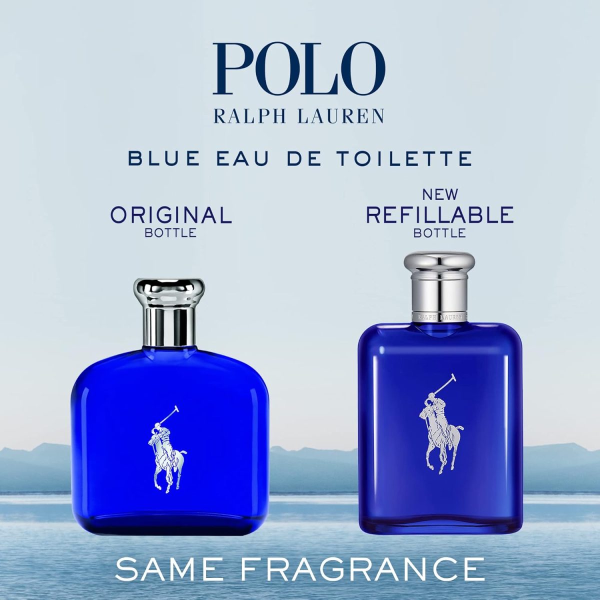 ⁦Ralph Lauren Polo Blue for Men Eau de Toilette 125ml⁩ - الصورة ⁦4⁩
