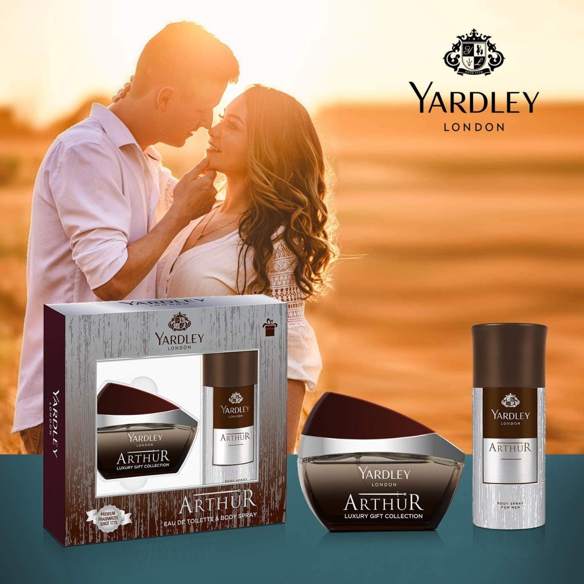 ⁦Yardley London Arthur For Men's EDT 100 and Body Spray 150 ml - Gift Pack⁩ - الصورة ⁦2⁩