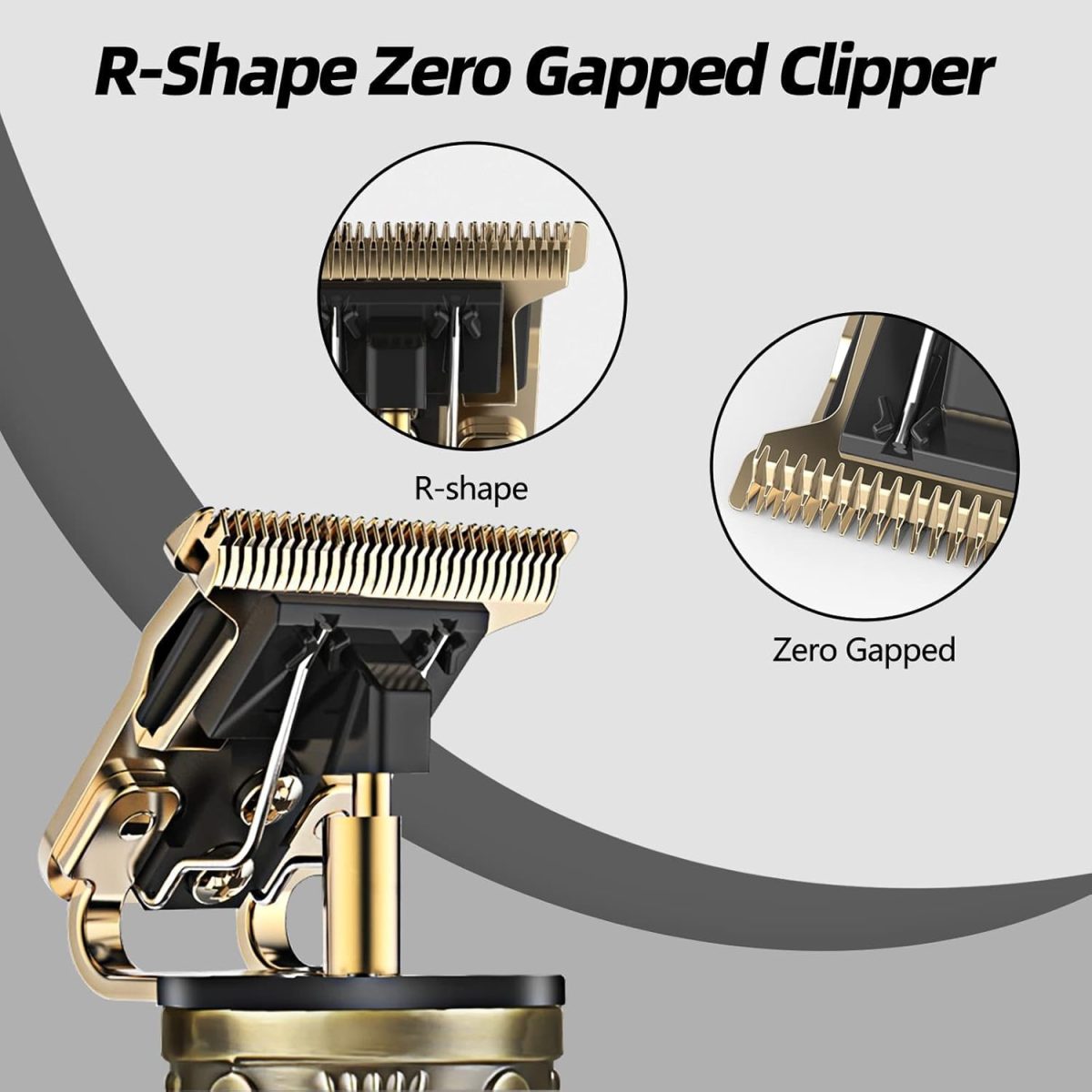 ⁦PROTON Professional Hair Clippers for Men,Electric Cordless T Blade Trimmers for Barbers,Zero Gapped Liners Outliner Clipper for Beard Hair Cutting⁩ - الصورة ⁦3⁩