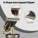 ⁦PROTON Professional Hair Clippers for Men,Electric Cordless T Blade Trimmers for Barbers,Zero Gapped Liners Outliner Clipper for Beard Hair Cutting⁩ - الصورة ⁦3⁩