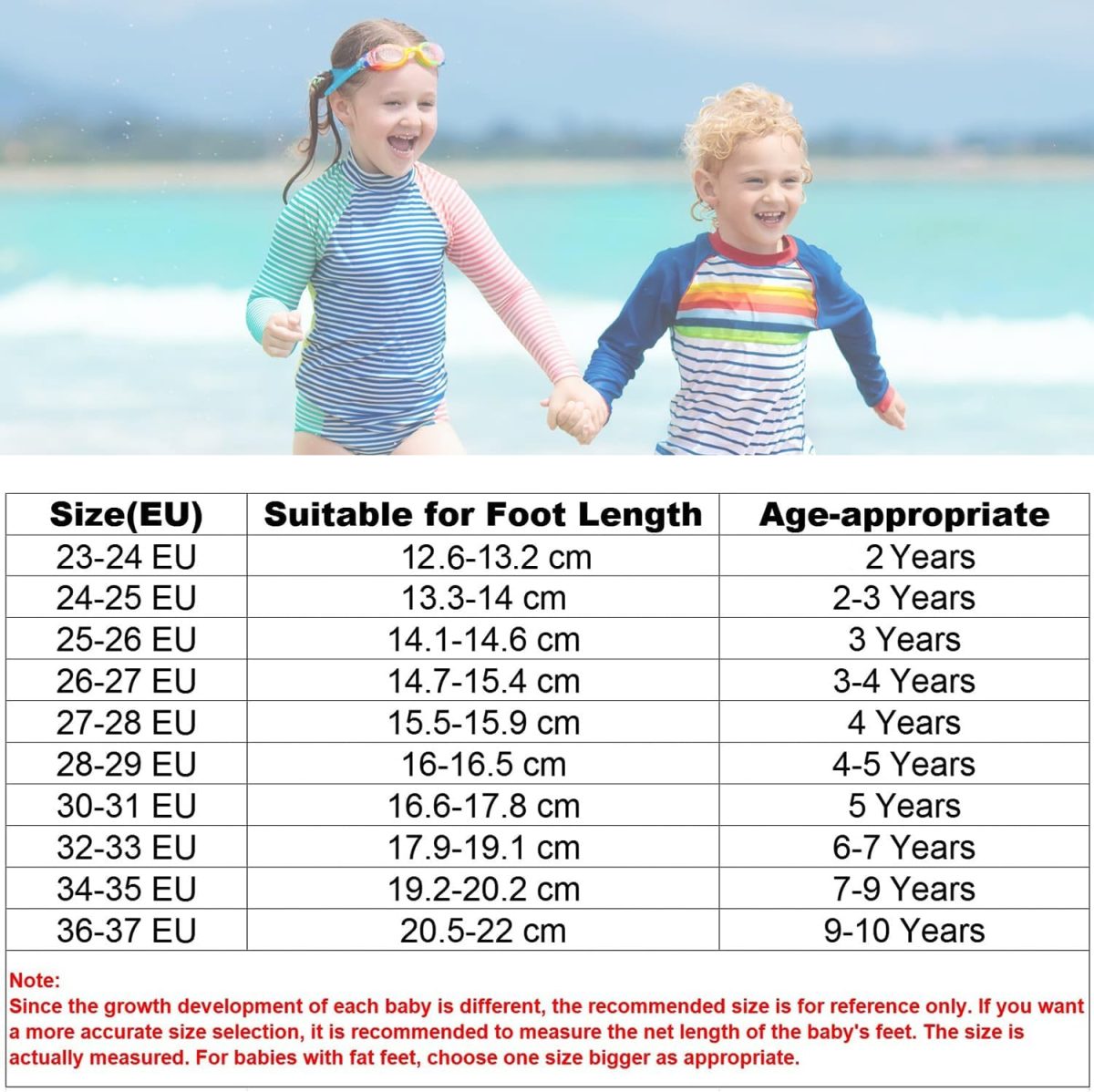 ⁦HI-FINE Water Shoes for Boys and Girls,Quick-Dry Barefoot Socks Snorkeling Shoes Water Socks for Outdoor Beach Swim Surf Walking Yoga⁩ - الصورة ⁦7⁩