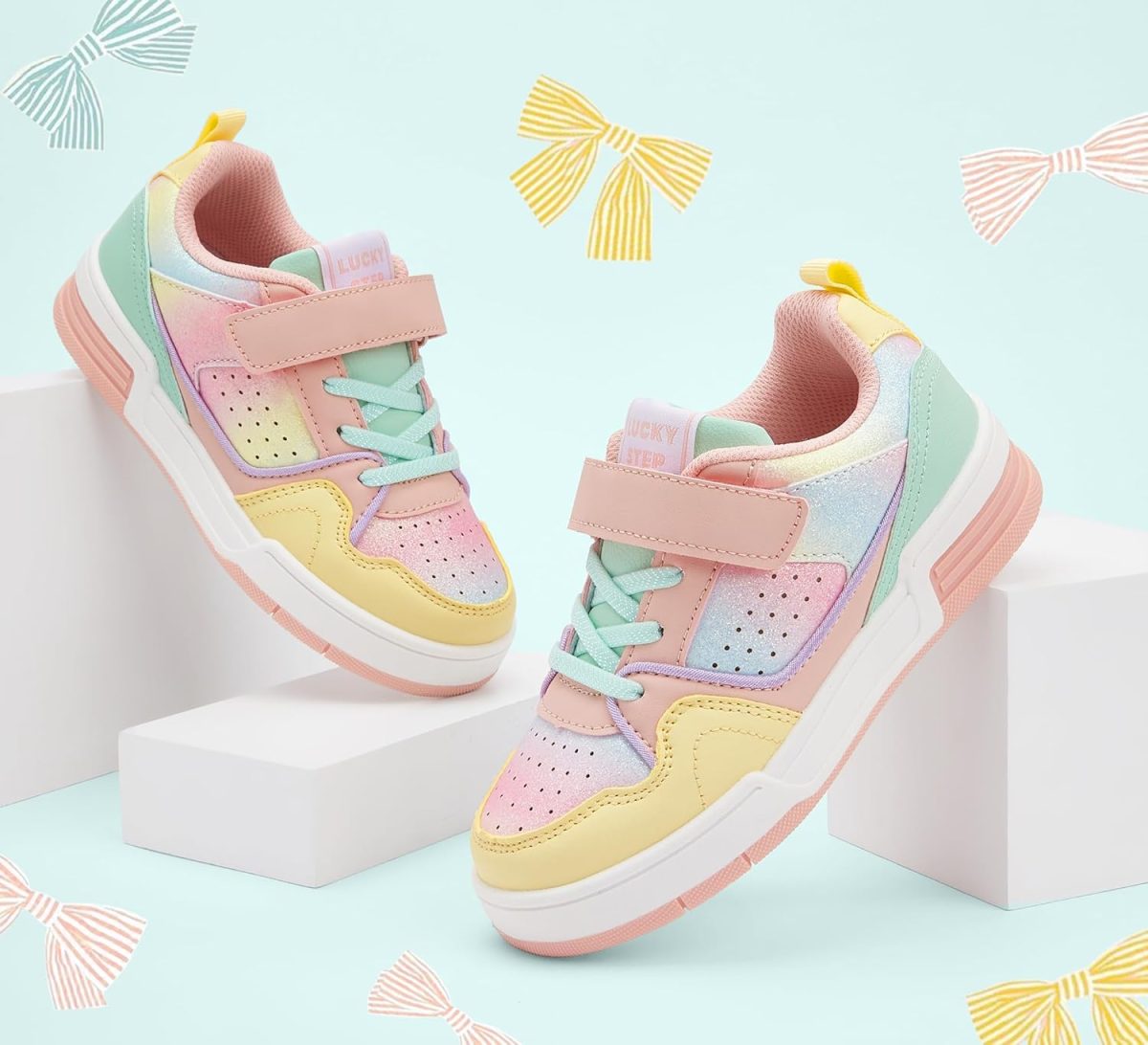 ⁦LUCKY STEP Kid's Slip On Sneaker Comfort Casual Running Tennis School Low Top Sneaker Strap Athletic Walking Shoes for Children/Boys/Girls⁩ - الصورة ⁦8⁩