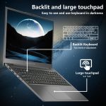 ⁦Machenike 17.3’’ Laptop, Intel Processor, 16GB DDR5 RAM, 1TB SSD, Backlit Keyboard, Large-Screen with 120Hz Refresh Rate, Perfect for Work, School, and Streaming, Windows 11 Home, Modern Grey⁩ - الصورة ⁦3⁩