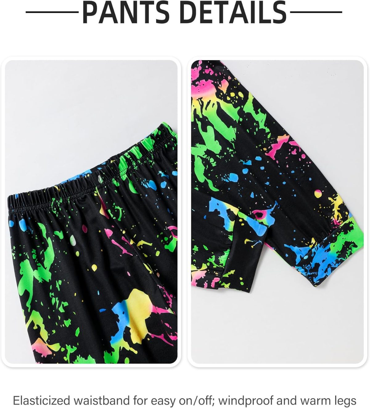 ⁦Gaupafmb Girls Clothes 3PC Tie-dye with Butterfly Print Hoodie Sweatshirt Butterfly Print Cami Tops Sweatpants Girls⁩ - الصورة ⁦3⁩