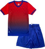 Mouniubull Boys Quick Dry Short Sleeve T-shirt and Mesh Shorts Soccer Set-H