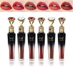 NALACAL 6Pcs Matte Lip Gloss Set, High Pigmented Long Lasting Liquid Lipstick, Waterproof Non-Fade Lip Makeup for Women, Teens, Girls, Ideal Gift for Thanksgiving, Graduation, and Special Occasions