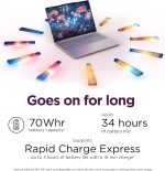 ⁦Lenovo Slim 7i - 2025 - Lightweight Laptop - 14" WUXGA Touchscreen Display - 16GB Memory - 1 TB Storage - Core Ultra 7 - Windows 11 Pro - Luna Grey⁩ - الصورة ⁦4⁩