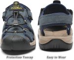 ⁦FLARUT Men's Sport Sandals Outdoor Hiking Sandals Closed Toe Athletic Lightweight Trail Walking Casual Sandals Water Shoes⁩ - الصورة ⁦5⁩