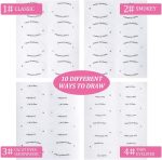 ⁦ELECDON Eyeliner Eyeshadow Template, 24 Pieces Multi-Style Cat Eye Eyeshadow Stickers Makeup Beauty Accessories for Women Girls Beginner Makeup Artist⁩ - الصورة ⁦7⁩