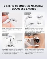 ⁦WOSADO Magnetic Eyelashes with Applicator Kit, No.1 Silky Black II, Reusable Magnetic lashes with applicator, Glue-free False Lashes, Waterproof, Lightweight, Suit for Natural Makeup⁩ - الصورة ⁦5⁩