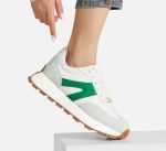 ⁦LUCKY STEP Women's Platform Fashion Sneakers Retro Classic Trainers Casual Lace-up Stylish Tennis Running Walking Shoes⁩ - الصورة ⁦6⁩