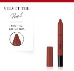 ⁦Bourjois Velvet The Pencil Matte Lip Pencil 10 Brun de folie 3 g - 0.106 fl oz⁩ - الصورة ⁦4⁩