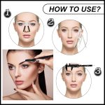 ⁦6 Pieces Tattoo Eyebrow Ruler 3 Point Positioning Ruler Mini Caliper Double Scale Vernier Caliper Eyebrow Golden Ratio Caliper Microblading Ruler Gauge Ruler Measuring Tool with Eyebrow Shaver⁩ - الصورة ⁦5⁩