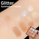 ⁦Azonee Eyeshadow Palette, Shimmer Eye Shadow Pallets for Women, 9 Colour Glitter Eye Make-Up Palettes, Gold, White, Pink Highly Pigmented Eye Shadow Palette for Girls Make Up⁩ - الصورة ⁦5⁩