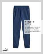 ⁦PUMA Boys' Pants Set - 2 Piece Tricot Athletic Zip Up Jacket Sweatshirt and Active Jogger Pants - Boys Activewear Set (4-16), Size⁩ - الصورة ⁦6⁩