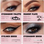 ⁦Azonee Reusable Eyeshadow Stencil Tool – Quick Eye Makeup Guide & Eyeliner Template for Women, Easy-to-Use Eyeshadow Aid for Flawless Application⁩ - الصورة ⁦6⁩