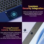 ⁦15.6-FHD-Laptop Student-Laptop, 16GB RAM 1TB SSD, Intel Pentium Quad-Core N100 Processor (Up to 3.4GHz) Backlit Keyboard Fingerprint WiFi 6 BT5.2 Business-Laptop, 2 Years Warranty Windows 12 Laptop⁩ - الصورة ⁦5⁩