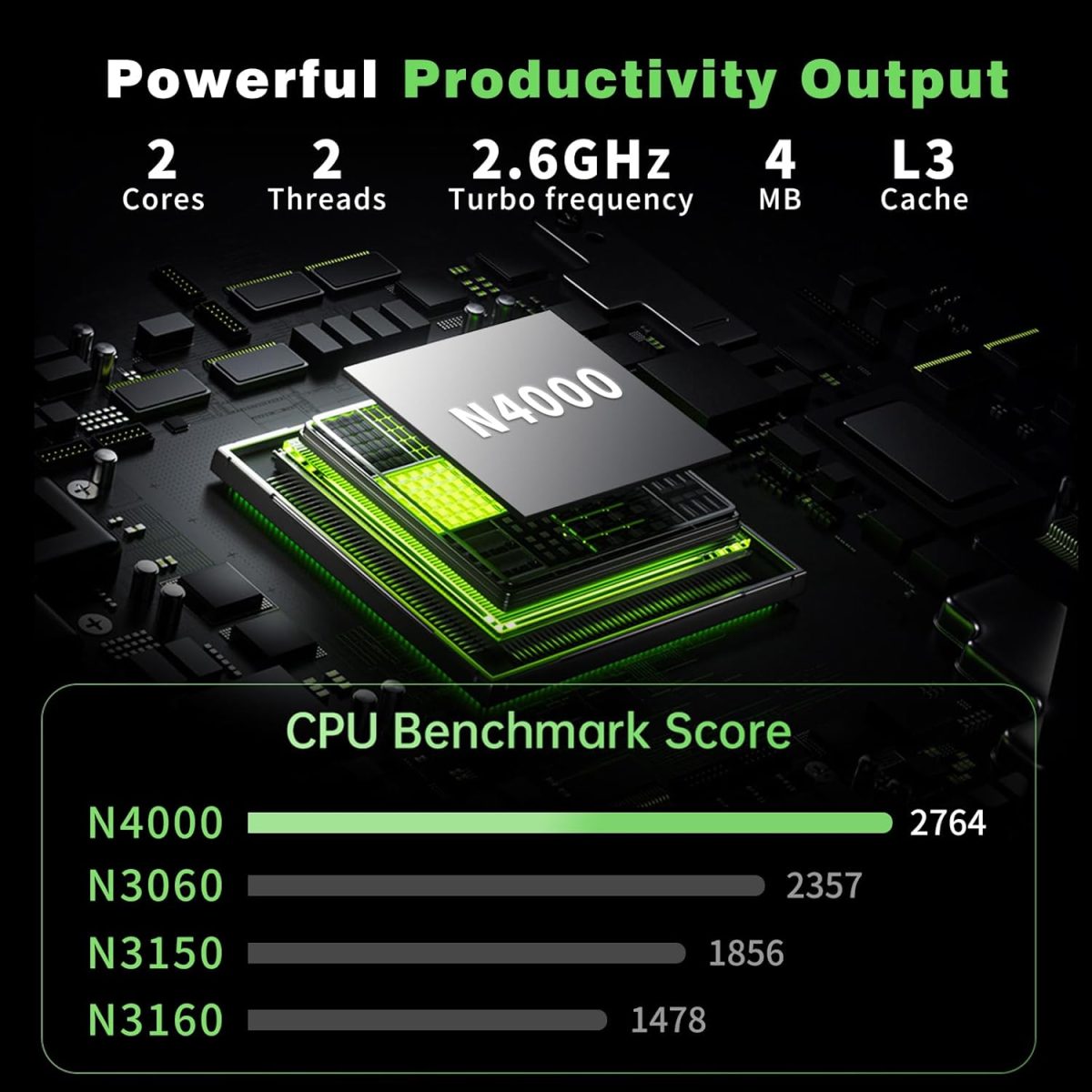 ⁦15.6 inch gaming laptop,N4000 Processor,8GB RAM 256GB SSD,Notebook Computers Laptops 1920x1080 Display,WiF5,Mini HDMI, win 11 pro,Laptops for Students,Business Work,gaming laptop cheap,portable gamer⁩ - الصورة ⁦2⁩