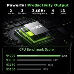 ⁦15.6 inch gaming laptop,N4000 Processor,8GB RAM 256GB SSD,Notebook Computers Laptops 1920x1080 Display,WiF5,Mini HDMI, win 11 pro,Laptops for Students,Business Work,gaming laptop cheap,portable gamer⁩ - الصورة ⁦2⁩