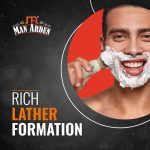 ⁦Man Arden Royal White Premium Shaving Brush With Ultra Soft & Absorbent Bristles & Long Handle | Cruelty Free | For A Smooth Shave⁩ - الصورة ⁦3⁩