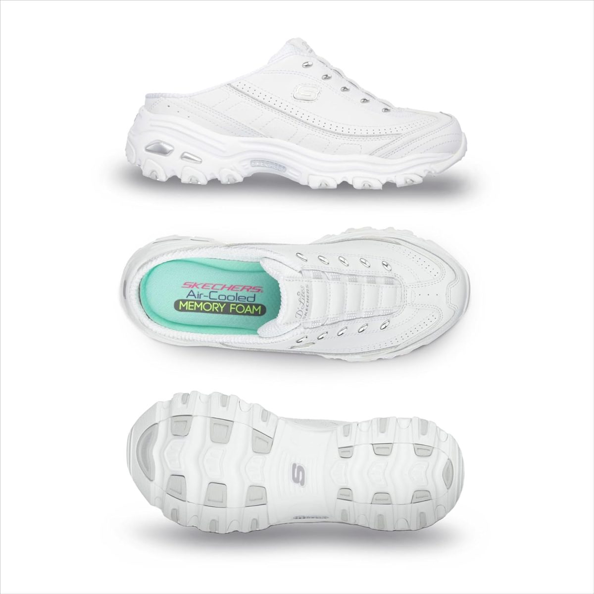 ⁦Skechers Sport Women's D'Lites Slip-On Mule Sneaker⁩ - الصورة ⁦2⁩