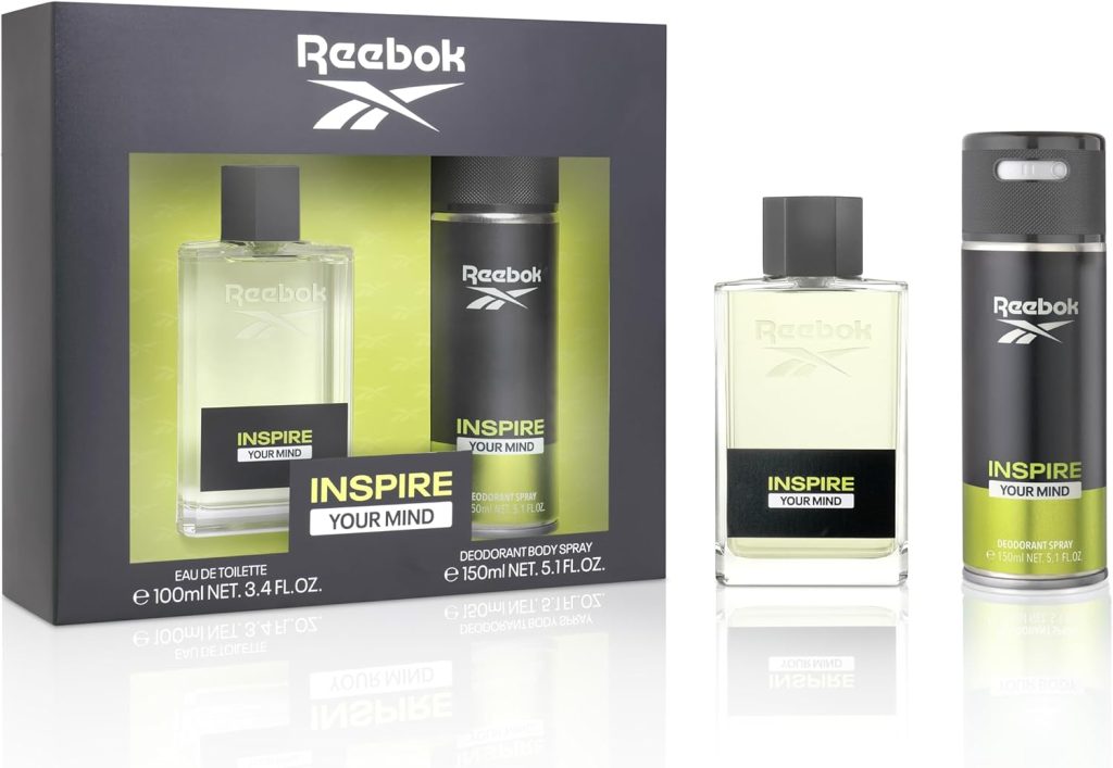 Reebok Inspire Your Mind Eau de Toilette and Deodorant Spray 2-Piece Gift Set for Men