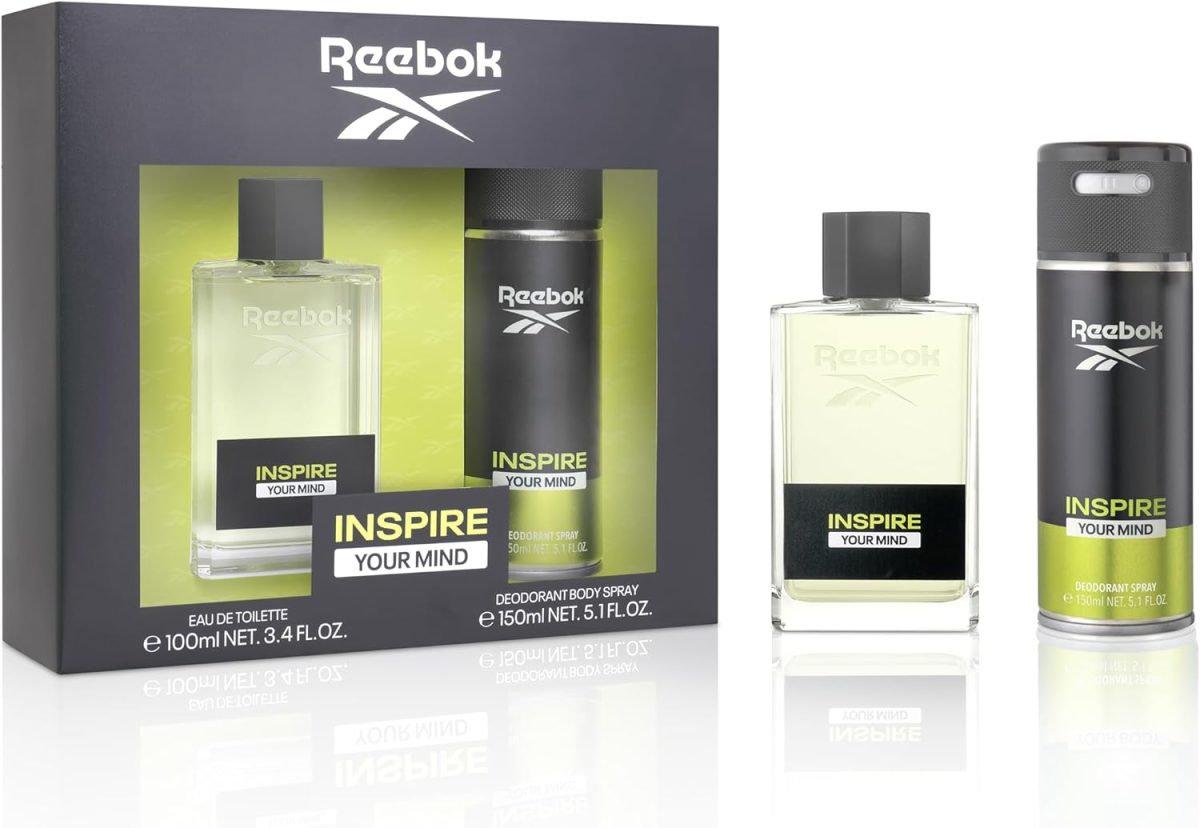 Reebok Inspire Your Mind Eau de Toilette and Deodorant Spray 2-Piece Gift Set for Men