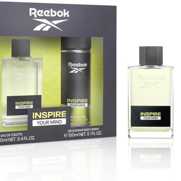 Reebok Inspire Your Mind Eau de Toilette and Deodorant Spray 2-Piece Gift Set for Men