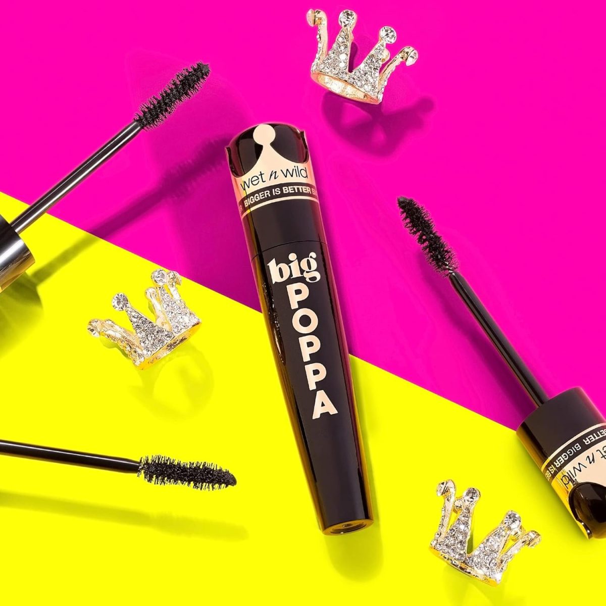 ⁦wet n wild Big Poppa Mascara- Volumizing, Lifting, Lengthening, Nourishing, Paraben Free, Cruelty-Free & Vegan - Blackest Black⁩ - الصورة ⁦8⁩