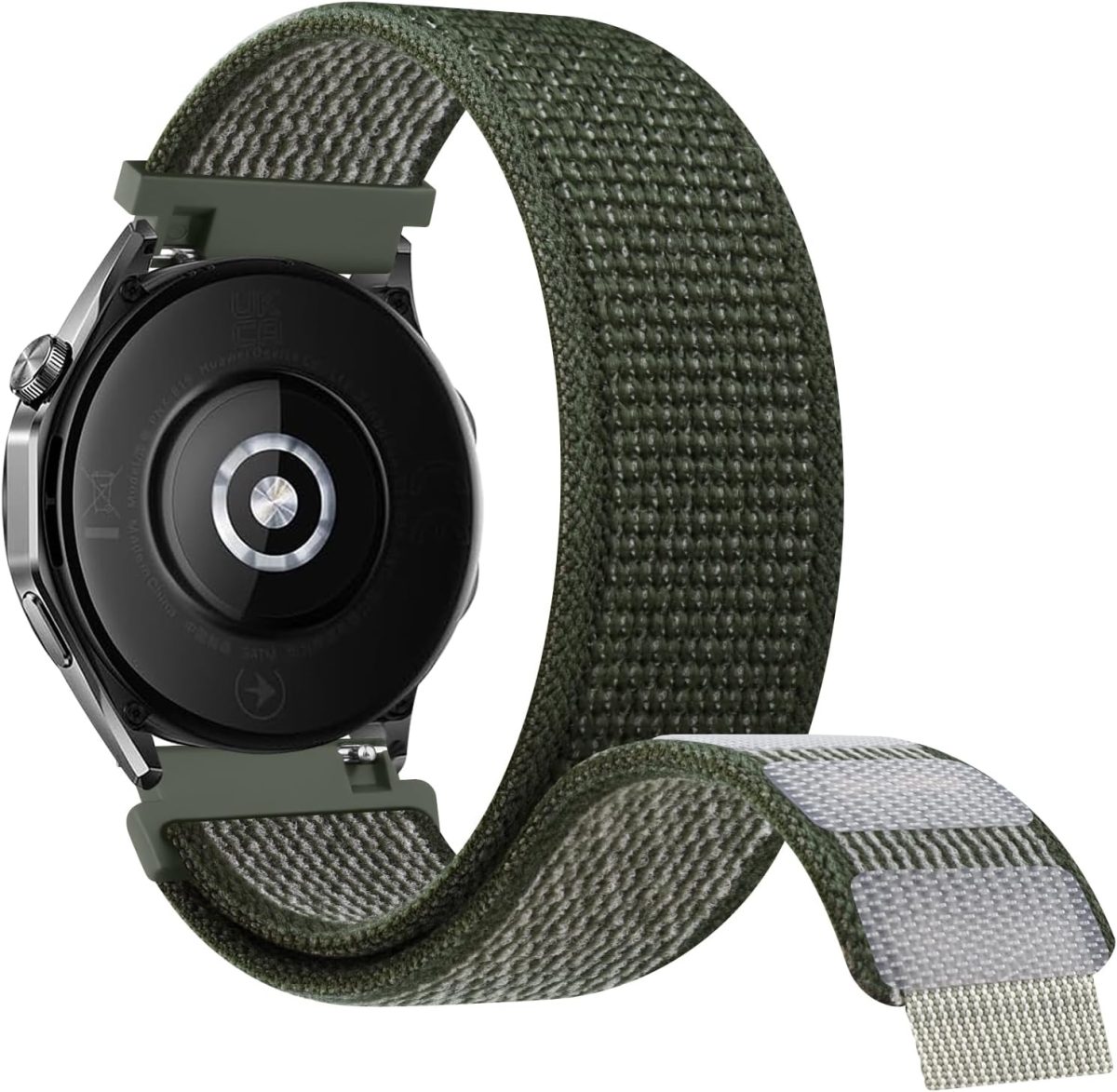 ⁦Loop Nylon Strap for Huawei GT 4 GT 3 46mm/GT 2 Pro 46mm/Samsung Galaxy Watch 3 Bands 45mm, 22mm Quick Release Nylon Bands for Huawei GT4 46mm Strap Women Men⁩ - الصورة ⁦2⁩