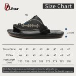 ⁦D.D.Star Slippers For Men, Big Size Comfortable And Memory Foam Sole Arabic Mens Thong Sandals Size 40 To 47.⁩ - الصورة ⁦2⁩