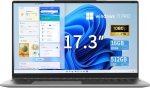 XISEZIUO 17.3 Inch Laptop Computer, Gaming Laptop, 16GB RAM 256GB SSD, N5095 Processor, FHD 1920 * 1080, Backlit Keyboard, Windows 11 Pro, Fingerprint Unlock, BT 4.2, WiFi 5