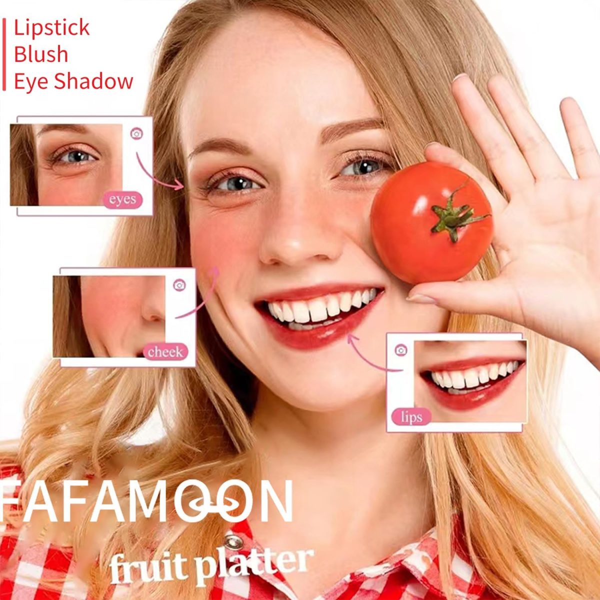 ⁦Bekoeen 4PCS Lip Tint Stain Set, Mini Liquid Water Tint,Korean Lip Gloss Moisturizing Natural,Long Lasting Waterproof,Multi-Use Lip and Cheek Tint⁩ - الصورة ⁦2⁩