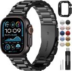 Fullmosa Metal Strap Compatible with Apple Watch Strap 42mm 41mm 40mm 38mm 44mm 45m 46mm 49mm Stainless Steel Replacement Band Compatible with iWatch Series 10 9 8 7 6 SE 5 4 3 2 1 Ultra