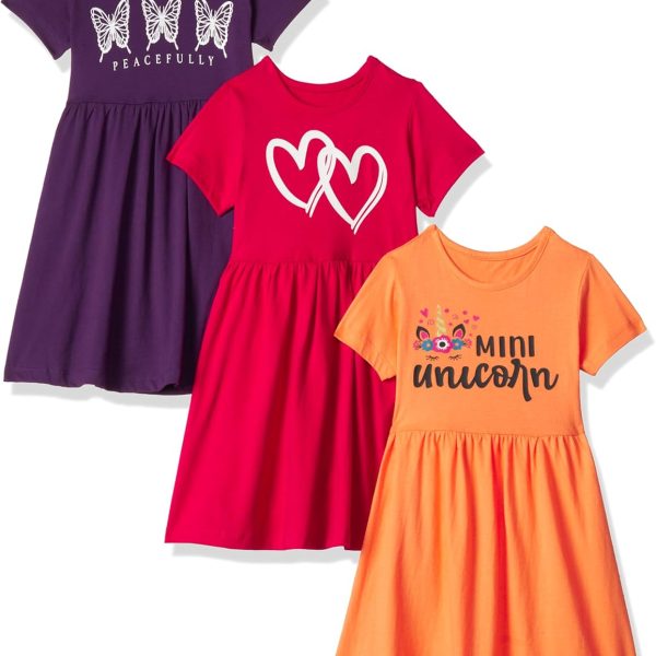 T2F girls Girls Casual dress-DRZ3P04 Casual Dress (pack of 3)