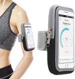 Qiccijoo Running Armband Phone Holder for Running Full Touchscreen Phone Arm Bands for Running Sports Phone Holder with Adjustable Band for iPhone 13 Pro Max 12 11 Xs Xr 8 7 Galaxy S20 S10 S9 S8