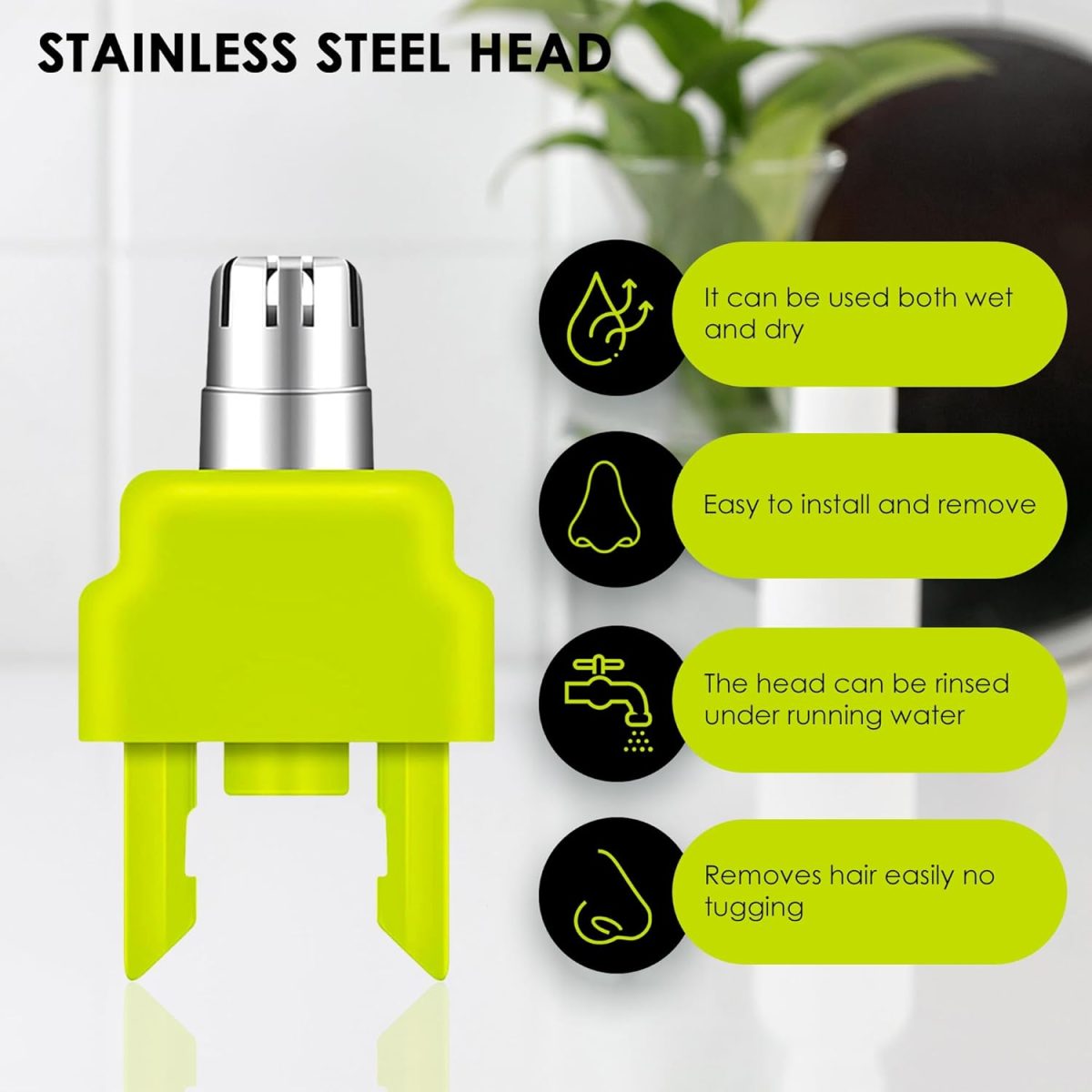⁦RE-WECHSEL One Blade Nose and Ears Compatible with All Models, Protective Shell, Easy Cleaning (1 Unit) (Nose Blade)⁩ - الصورة ⁦3⁩