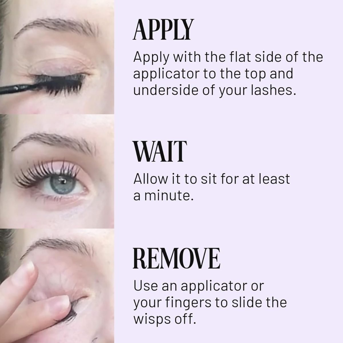 ⁦Lilac St. - Ciao for Now Lash Remover - Portable & Gentle Eyelash Glue Remover - Remove Lash Glue from Segments - Collagen Extract & Nourishing Oils - Waterproof - Cruelty Free, Vegan, Women Founded⁩ - الصورة ⁦3⁩