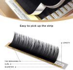 ⁦Russian Volume Lashes 0.03mm Thickness C Curl 8-15mm Mix Tray Faux Individual Eyelash Extension Soft Semi-Permanent Lashes Pure Korean(Professional Salon Use)⁩ - الصورة ⁦5⁩