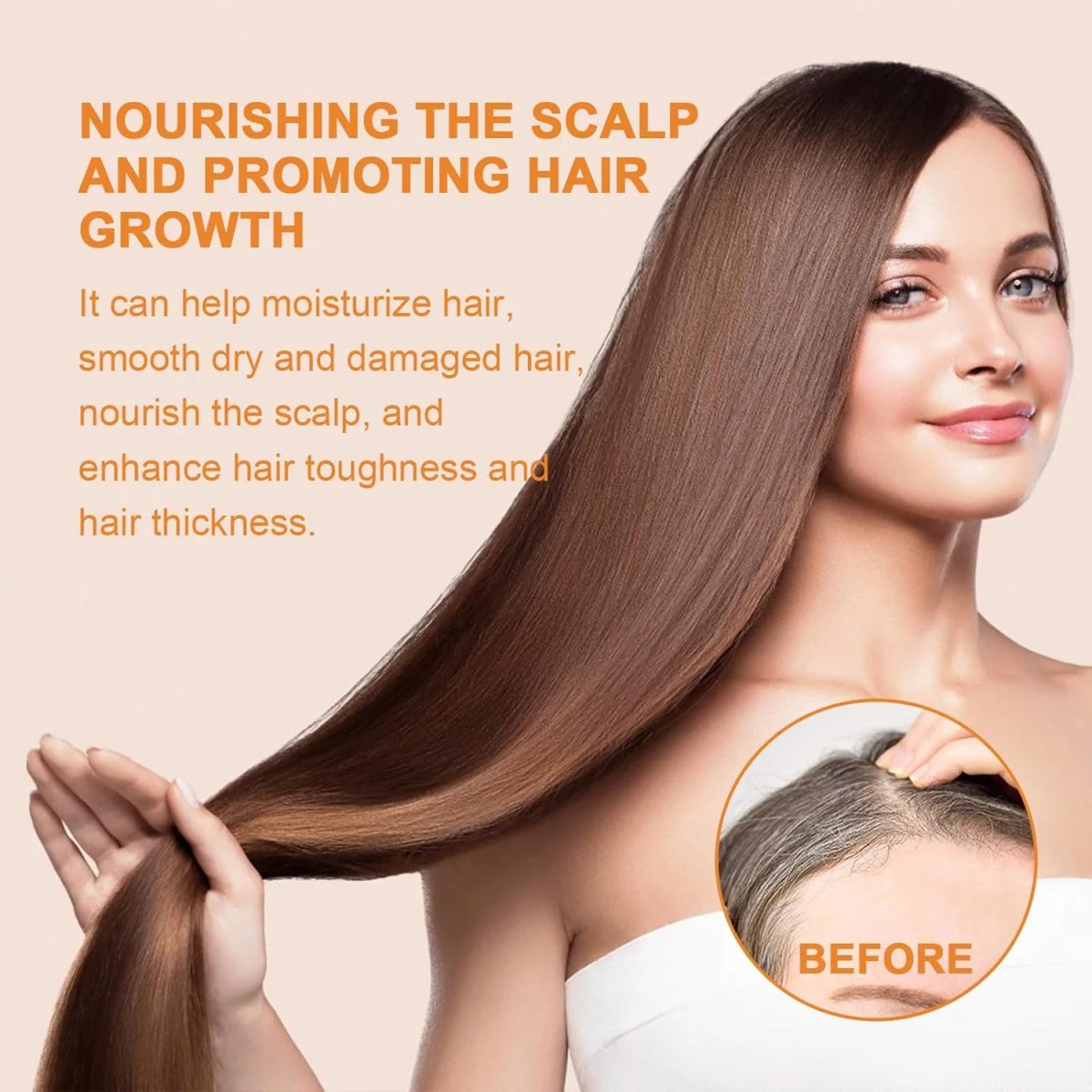 ⁦Cosmite Organic Pumpkin Seed Oil – Pure Cold Pressed Oil to Nourish Hair, Eyelashes, Eyebrows & Skin, Boost Hair Growth, Repair Dry and Damaged Hair, and Moisturize Face & Body Naturally (1PCS)⁩ - الصورة ⁦5⁩