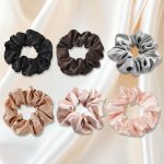 ⁦Mocamoro 6 Pcs Satin Hair Scrunchies for Women for Girls - Scrunchy Ponytail Holder Softer Than Silk Scrunchies for Hair (Multi-colored)⁩ - الصورة ⁦8⁩