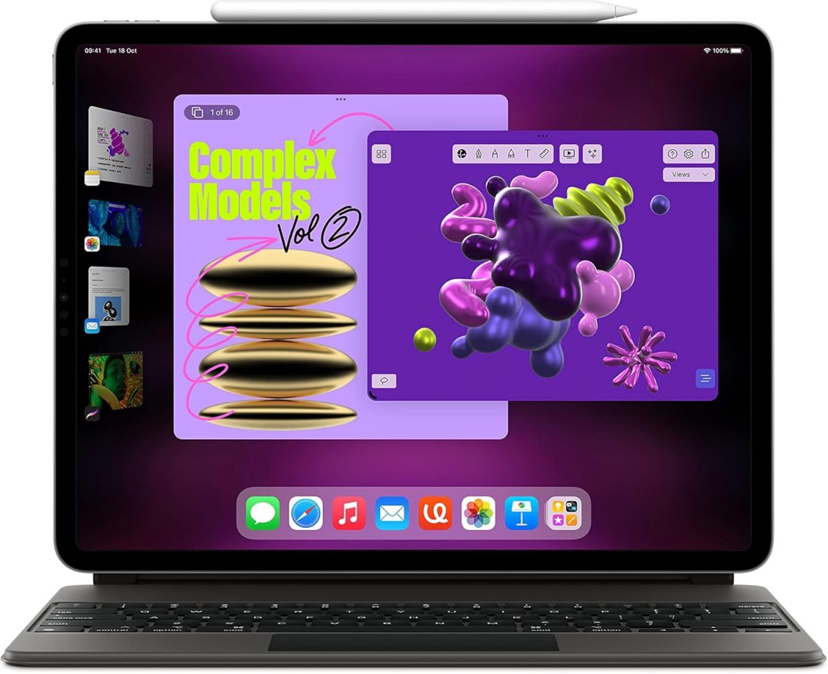 ⁦Apple 2022 11-inch iPad Pro (Wi-Fi + Cellular, 256GB) - Space Gray (4th generation) (Renewed)⁩ - الصورة ⁦4⁩
