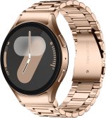 No Gap Stainless Steel Strap Compatible with Samsumg Galaxy Watch 7/6/5/4/FE 40mm 44mm, Quick Release Metal Straps for Galaxy Watch 6 Classic 43mm 47mm Replacement Band