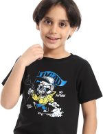 ⁦Andora Boys Short Sleeve Shirt Round Neck Printed Short Sleeve⁩ - الصورة ⁦4⁩