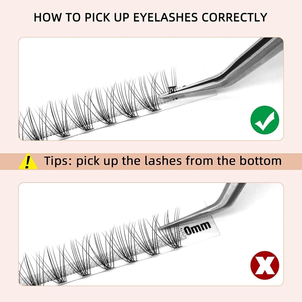 KATGROCHIR DIY Eyelash Extension, Individual False Eye Lashes Reusable 3D Effect Individual Lashes 30D Cluster Lashes (12)