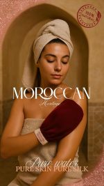 ⁦Premium Organic 100% Silk Kessa not viscose/ليفة حمام مغربي/Glove/Mitt for Pain-Free exfoliation - Moroccan Hammam Bath - Deep Exfoliation - Ideal for All Skin Types to be used w/o Black Soap⁩ - الصورة ⁦3⁩