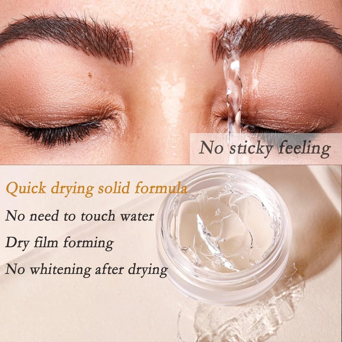 ⁦NALACAL 2Pcs Eyebrow Soap Kit, Eyebrow Styling Soap Gel Brows Shaping Cream Waterproof Long Lasting Eyebrows Styling Wax Eyebrow Gel for Natural Brows Shaping Defining⁩ - الصورة ⁦6⁩