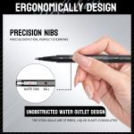 ⁦New 2-In-1 Dual-ended Microblading Eyebrow Pen,with Micro-Fork-Tip and Precise Brush-Tip,Waterproof and Sweat Proof,with Eyebrow Brush,Long-Lasting (Black Brown)⁩ - الصورة ⁦4⁩