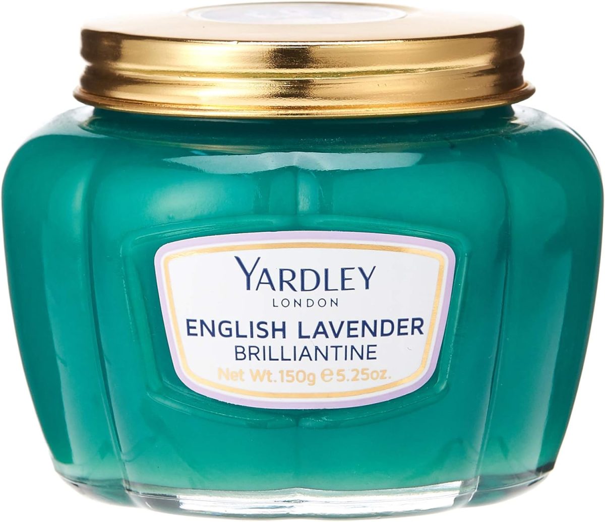 ⁦Yardley English Lavender Brilliantine, Hair Pomade, Hold And Shape Hair, Adds Shine, Subtle Refreshing Scent - 150 gm⁩ - الصورة ⁦2⁩